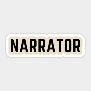 Narrator Sticker